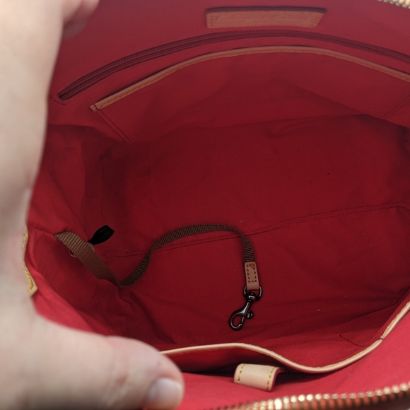 EUC Dooney & BourkeDarcy Orange Patent Leather Satchel - Picture 7 of 16